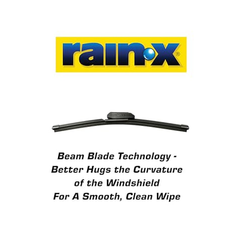 Rain-X 5079276-2 Latitude 2-In-1 Water Repellent Wiper Blades, 19 Inch Windshield Wipers (Pack Of 1), Automotive Replacement Windshield Wiper Blades With Patented Rain-X Water Repellency Formula