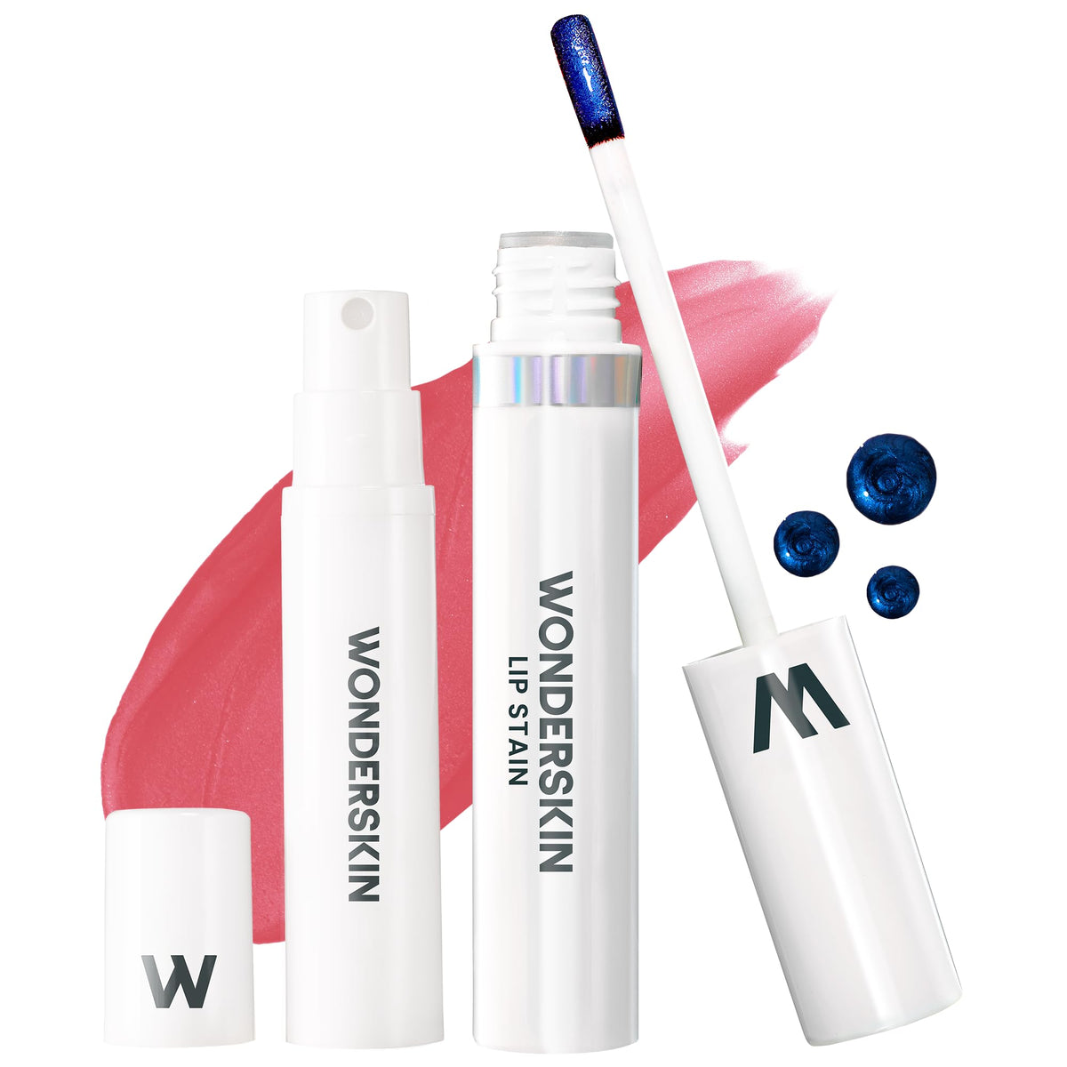 Wonderskin Wonder Blading Lip Stain Peel Off and Reveal Kit - Long Lasting, Waterproof Pink Lip Tint, Transfer Proof Natural Lip Stain Kit (Romance)