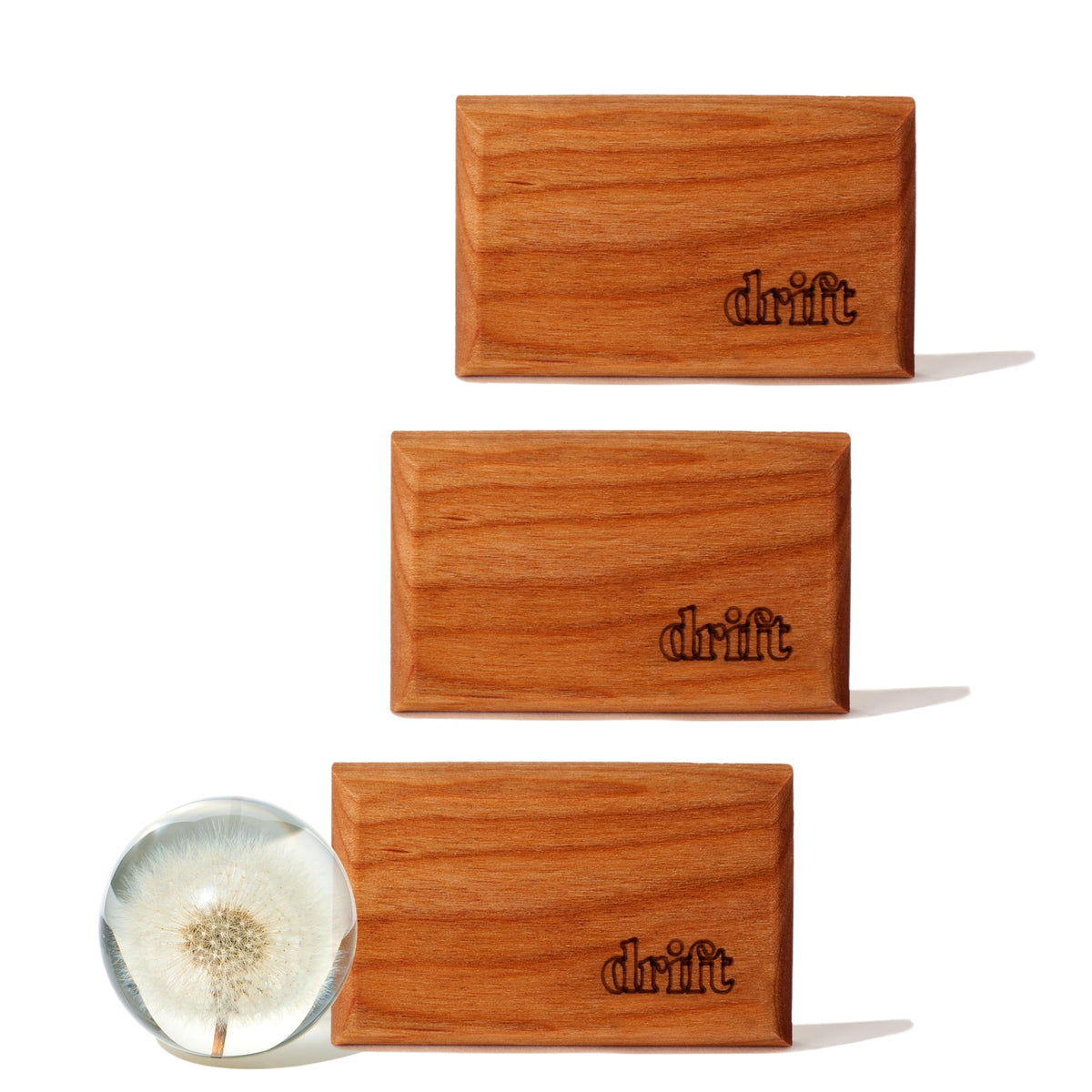 Drift Car Air Freshener - Wood Air Freshener - Car Odor Eliminator - Open Air Scent Refill - Pack of 3 - NO CLIP INCLUDED