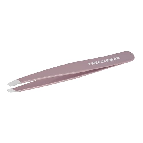 Tweezerman Exclusive Purple Wisteria Slant Tweezer - Hair Removal Tweezers, Stainless Steel Beauty by Tweezerman