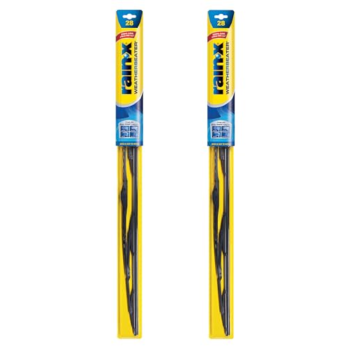 Rain-X 820152 WeatherBeater Wiper Blades, 28" Windshield Wipers (Pack Of 2), Automotive Replacement Windshield Wiper Blades