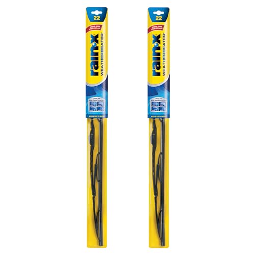 Rain-X 820149 WeatherBeater Wiper Blades, 22" Windshield Wipers (Pack of 2), Automotive Replacement Windshield Wiper Blades