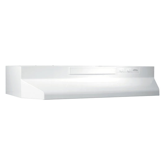 Broan-NuTone F403011 Insert with Light, Exhaust Fan for Under Cabinet Range Hood, 30-Inch, White on White - PCTechSupply.com