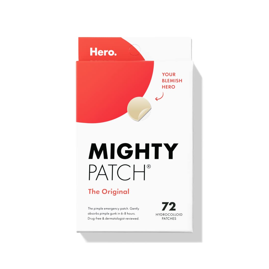 Hero Cosmetics Mighty Patch™ Original Patch - Hydrocolloid Acne Pimple Patch for Covering Zits and Blemishes, Spot Stickers for Face and Skin (72 Count) - PCTechSupply.com
