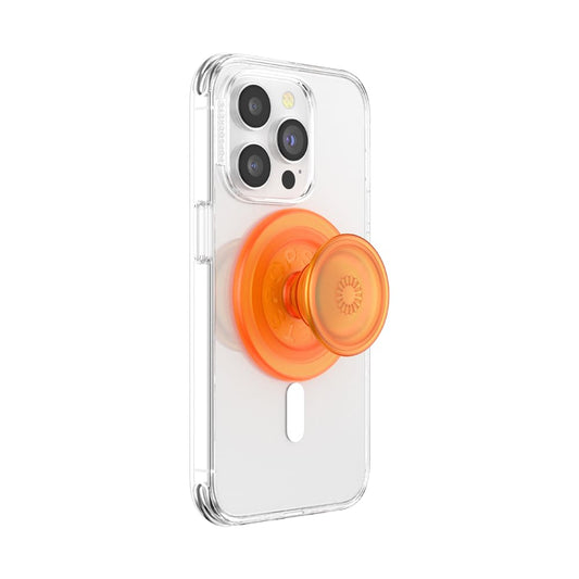 PopSockets Phone Grip Compatible with MagSafe, Phone Holder, Wireless Charging Compatible, Into The Woods - Orange Zest