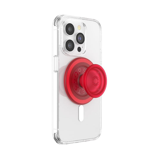 PopSockets Phone Grip Compatible with MagSafe, Phone Holder, Wireless Charging Compatible, Into The Woods - Blanchette Red