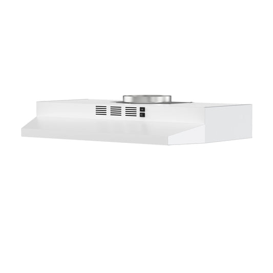 FIREGAS Range Hood 30 inch Under Cabinet Range Hood with 2 Speed Exhaust Fan,Ducted/Ductless Convertible,Rocker Button