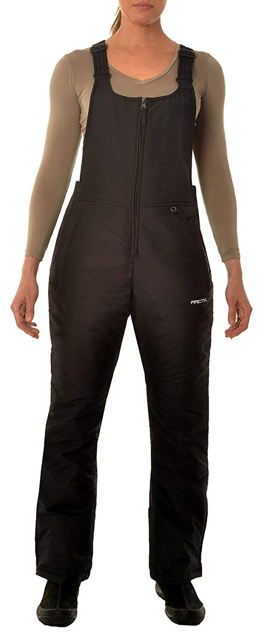 Arctix Women's Essential Insulated Bib Overalls, Black, Medium Short - PCTechSupply.com
