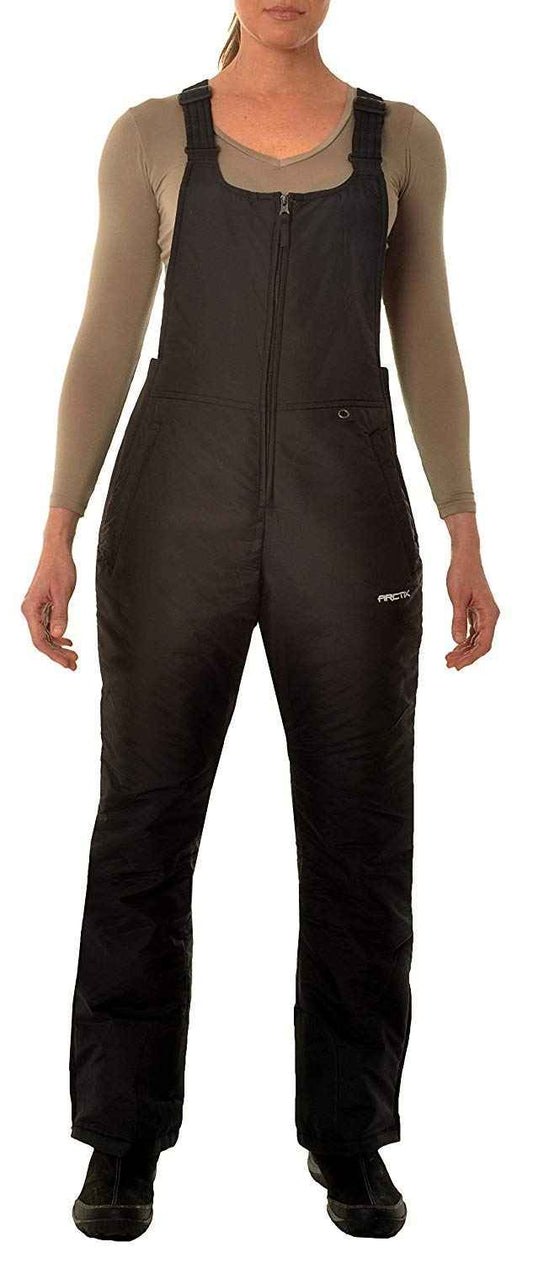 Arctix Women's Essential Insulated Bib Overalls, Black, Small, 1450