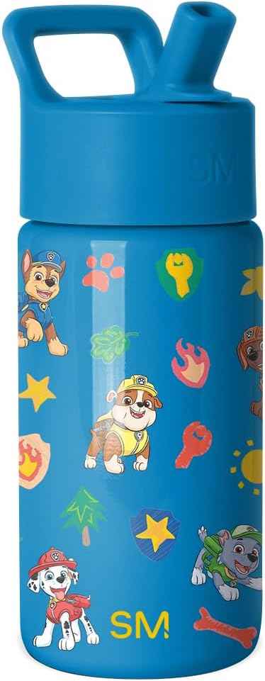 Simple Modern Paw Patrol Kids Water Bottle & Toddler Cup | 14oz