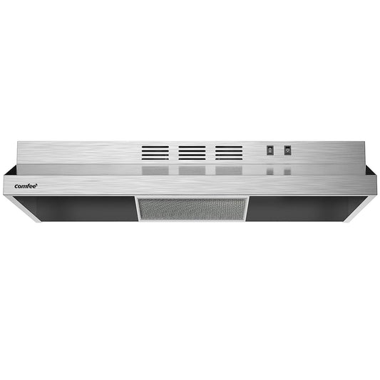 Comfee' CVU30W2AST 30 Inch Ducted Ductless Vent Durable Stainless Steel Kitchen Reusable Filter, 200 CFM, 2 Speed Exhaust
