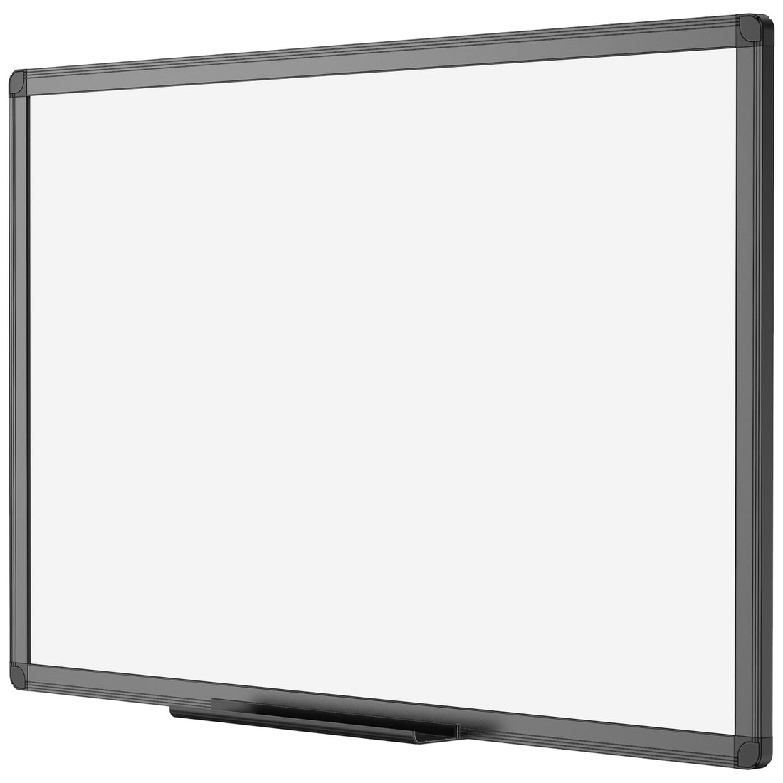 VIZ-PRO Magnetic Dry Erase White Board, 36 X 24 Inches, Black Aluminium Frame Office Product by VIZ-PRO