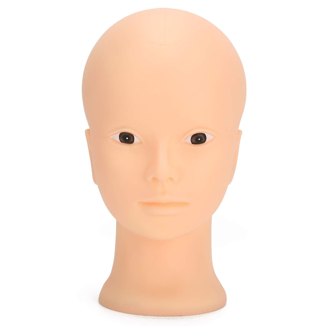 19.3in 3D Make Up Practice Training Head, Lash Mannequin Head, Soft Silicone Lash Extension Kit, Cosmetology Doll Face Head