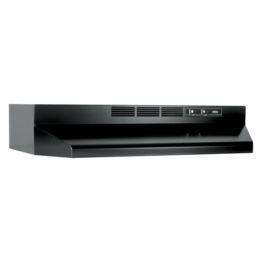 Broan-NuTone 413023 Ductless Range Hood Insert with Light, Exhaust Fan for Under Cabinet, 30-Inch, Black - PCTechSupply.com