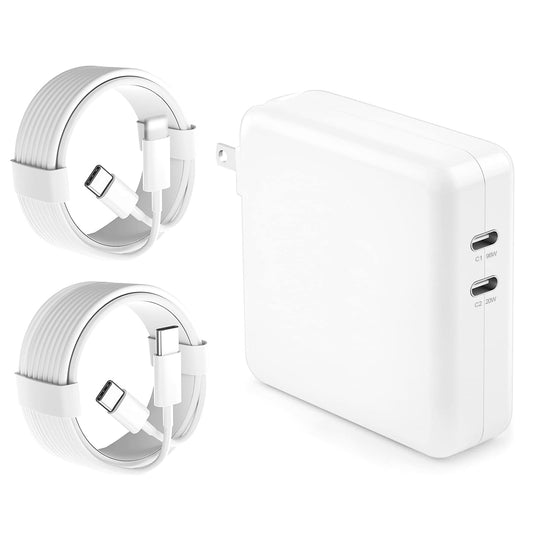 Mac Book Pro Charger - 116W USB C Charger, 2 Port Power Adapter Compatible with MacBook Pro 16, 15, 14, 13 Inch, MacBook Air