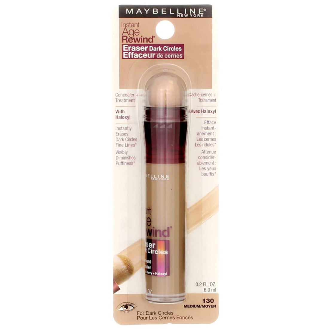 Maybelline Instant Age Rewind Eraser Dark Circles Treatment Concealer, Medium .2 oz (Pack of 4) - PCTechSupply.com