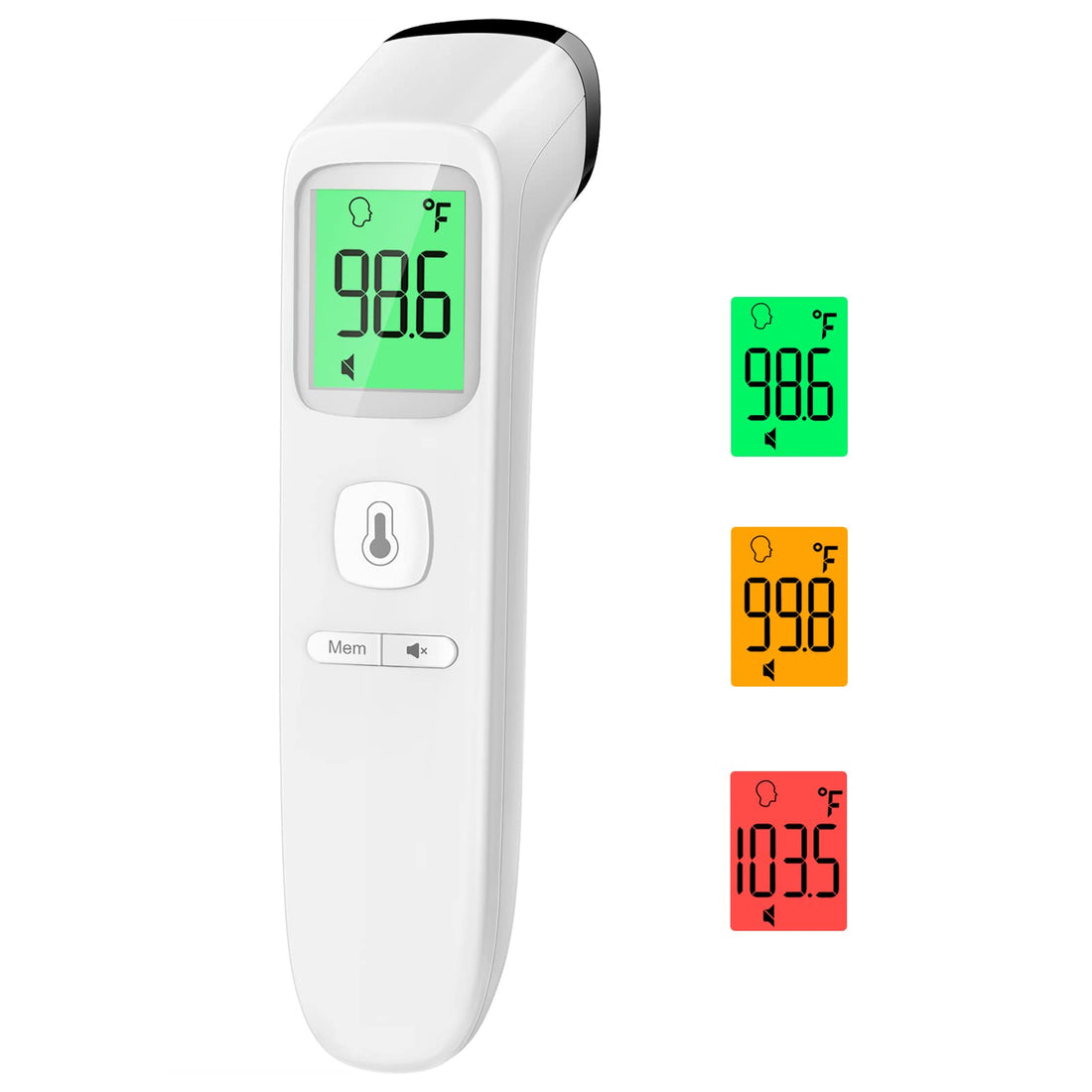 No-Touch Thermometer for Adults and Kids, Accurate Digital Baby Thermometer, FSA HSA Eligible, Fever Alarm & Silent Mode, 2