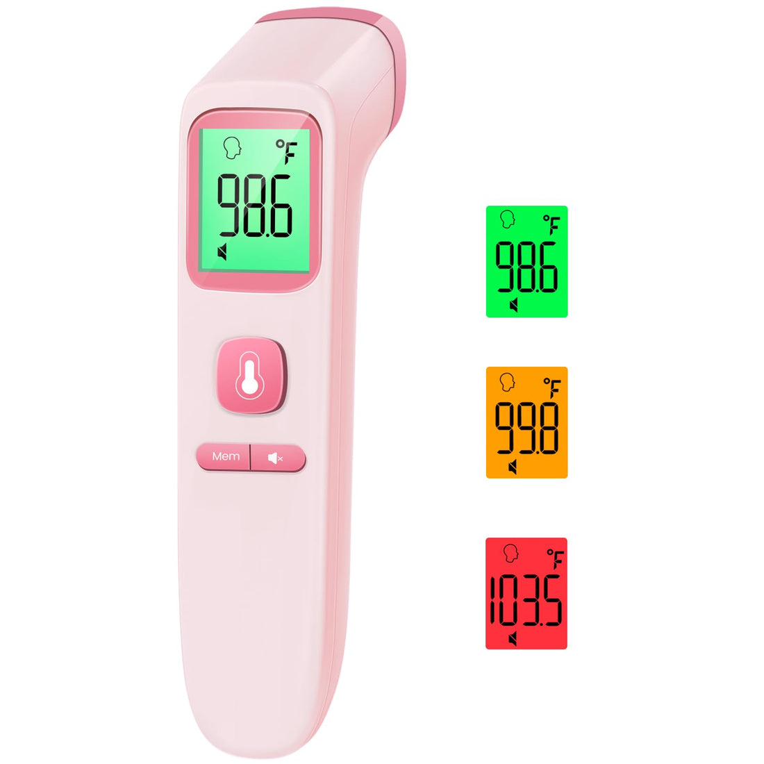 No-Touch Thermometer for Adults and Kids, Digital Accurate Baby Thermometer with Fever Alarm, 1 Second Fast Result, FSA HSA