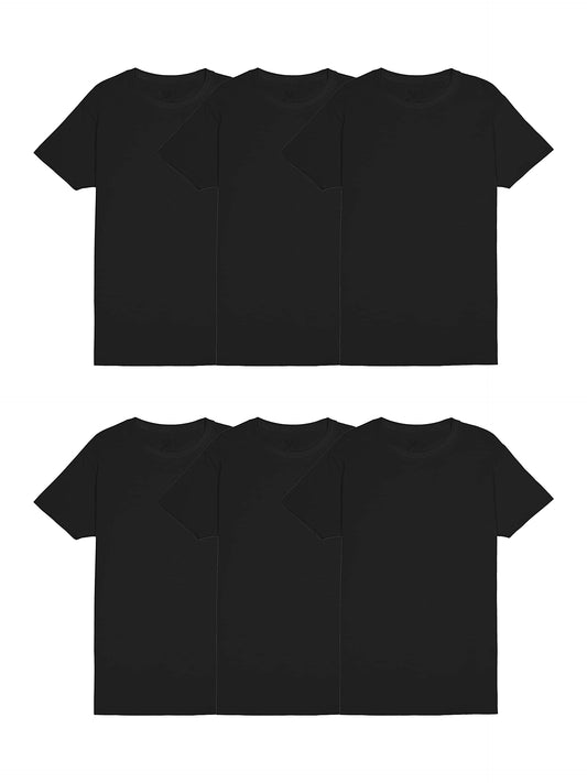 Fruit Of The Loom Mens Classic T-Shirt, Regular - 6 Pack - Black, Small US Apparel by Fruit of the Loom