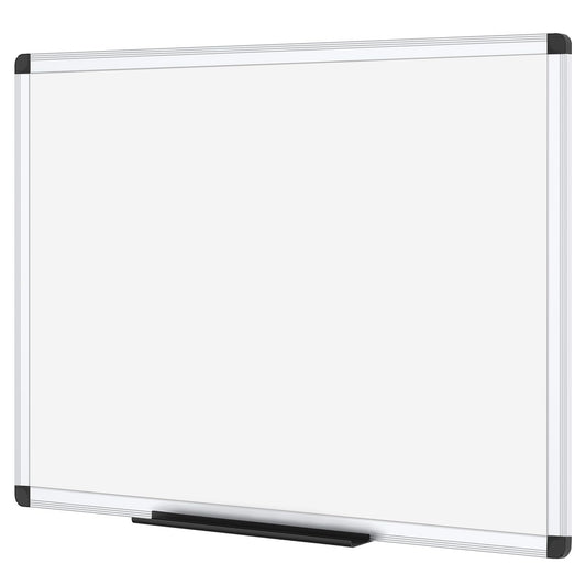 VIZ-PRO Magnetic Dry Erase Board, 24 X 18 Inches, Silver Aluminium Frame - PCTechSupply.com