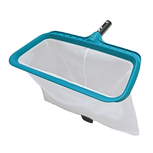 POOLWHALE Professional Pool Skimmer Net, Heavy Duty Swimming Leaf Rake Cleaning Tool with Deep Fine Nylon Mesh Net Bag -