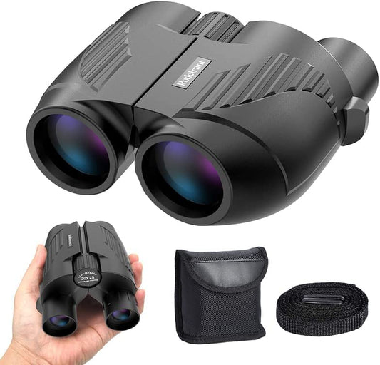Rodcirant Binoculars 20x25 for Adults and Kids, High Power Easy Focus Binoculars with Low Light Vision, Compact Binoculars