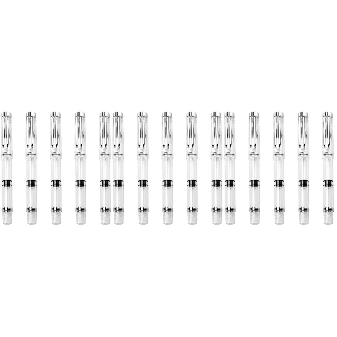 NUOBESTY 15 Pcs Refillable Fountain Brush Pen Type New Writing Water Brush Pen Set Refillable Calligraphy Pens for Beginners