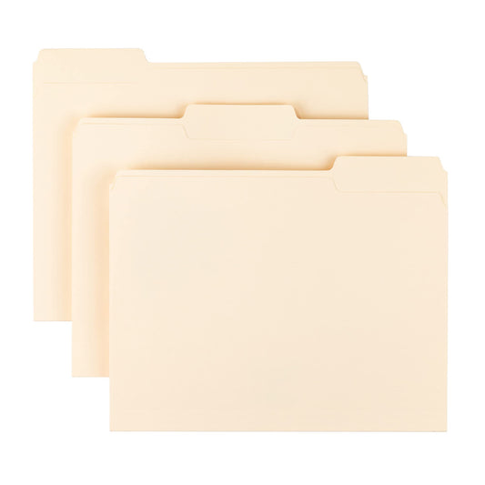Smead Manila File Folder, 1/3-Cut Tab, Letter Size, Manila, 200 per Box - PCTechSupply.com