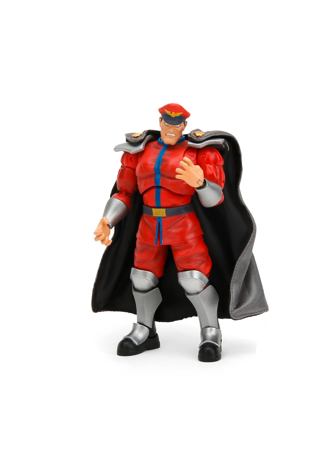 Jada - Street Fighter 2- Articulated Figure of M. Bison 15 cm, Collectable, with Interchangeable Hands and Head,