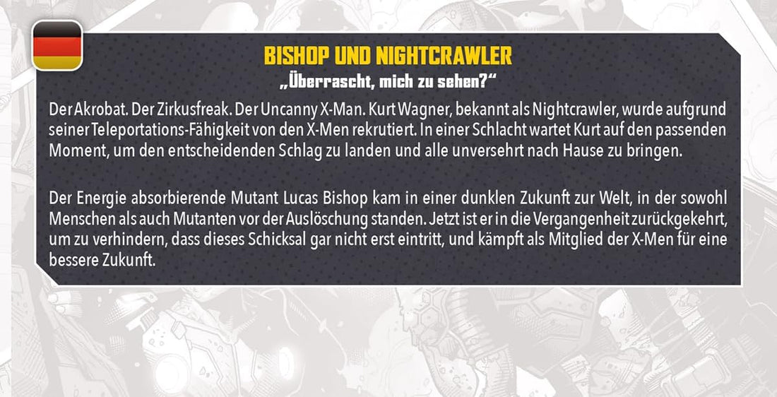 Marvel: Crisis Protocol Bishop & Nightcrawler CHARACTER PACK - X-Men Miniatures with Advanced Abilities! Tabletop Superhero Game, Ages 14+, 2 Players, 90 Minute Playtime, Made by Atomic Mass Games