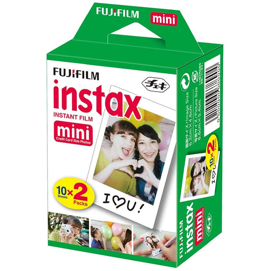Fujifilm Instax Mini Film 20 Prints for Fuji 8 50s 25 7s 90 300, Full Color, Twin Pack - PCTechSupply.com