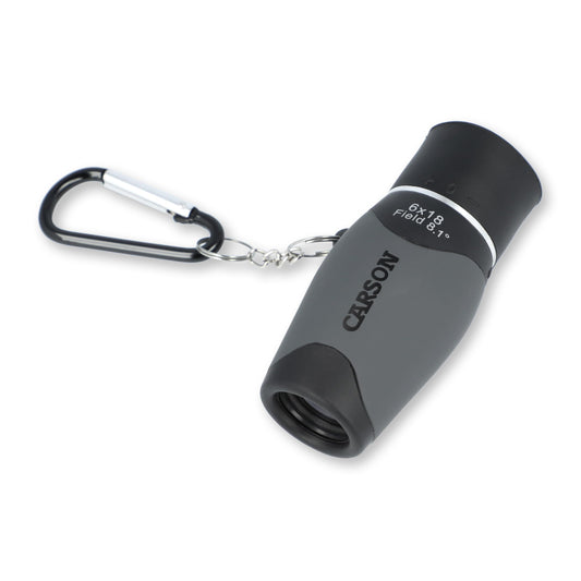 Carson MiniMight 6x18mm Pocket Monocular with Carabiner Clip (MM-618) - PCTechSupply.com