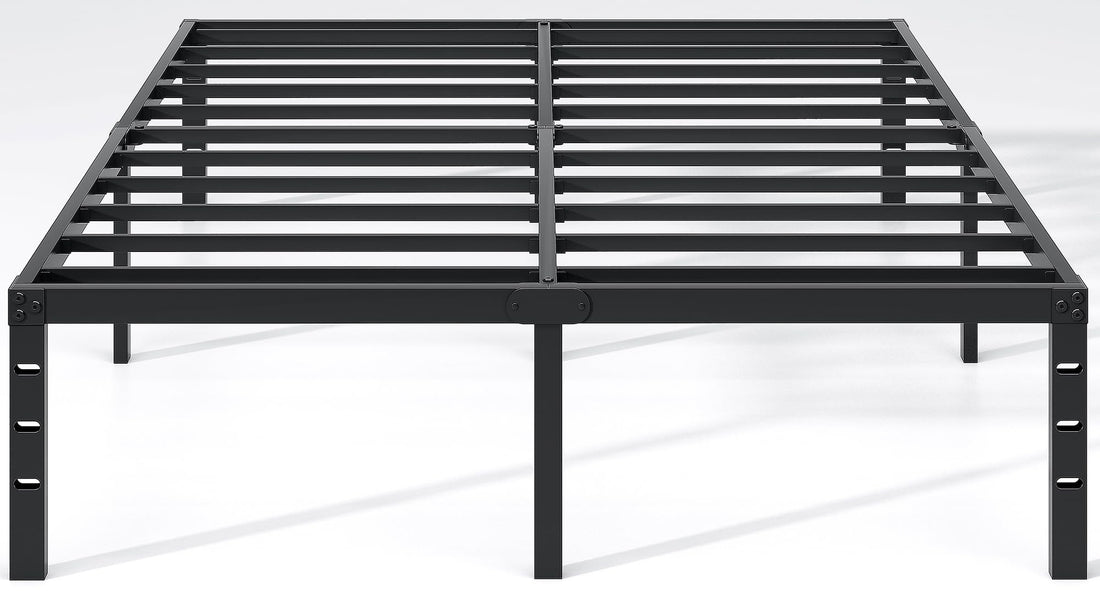 NEW JETO Metal Bed Frame-Simple and Atmospheric Metal Platform Bed Frame, Storage Space Under The Bed Heavy Duty Frame Bed,