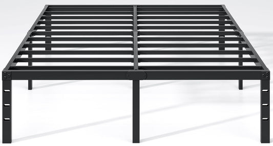NEW JETO Metal Bed Frame-Simple and Atmospheric Metal Platform Bed Frame, Storage Space Under The Bed Heavy Duty Frame Bed,