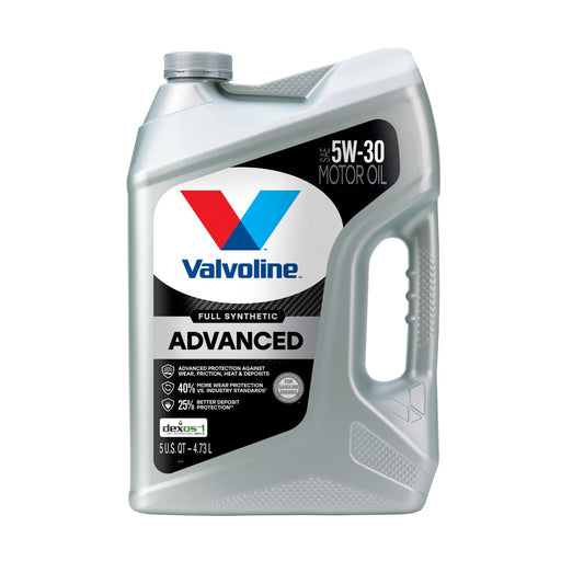 Valvoline Advanced Full Synthetic SAE 5W-30 Motor Oil 5 QT Automotive Parts and Accessories by Valvoline