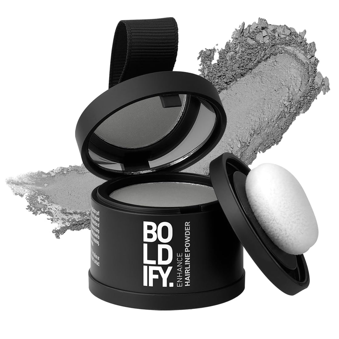 BOLDIFY Hairline Powder - Root Touch Up & Hair Loss Cover Up, Instant Gray Coverage 48-Hour Stain-Proof Hair Color Powder
