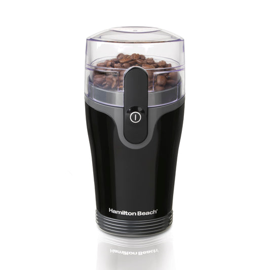Hamilton Beach Fresh Grind Electric Coffee Grinder for Beans, Spices and More, Stainless Steel Blades, Removable Chamber, Makes up to 12 Cups, Black - PCTechSupply.com