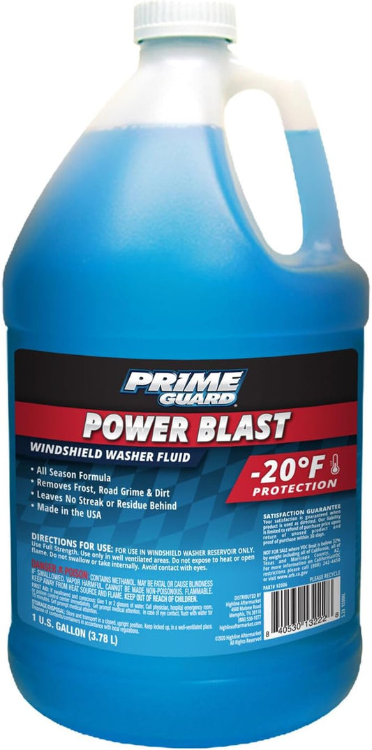 Prime Guard Power Blast -20ºF Windshield Washer Fluid - 1 Gallon | SKU: 92006