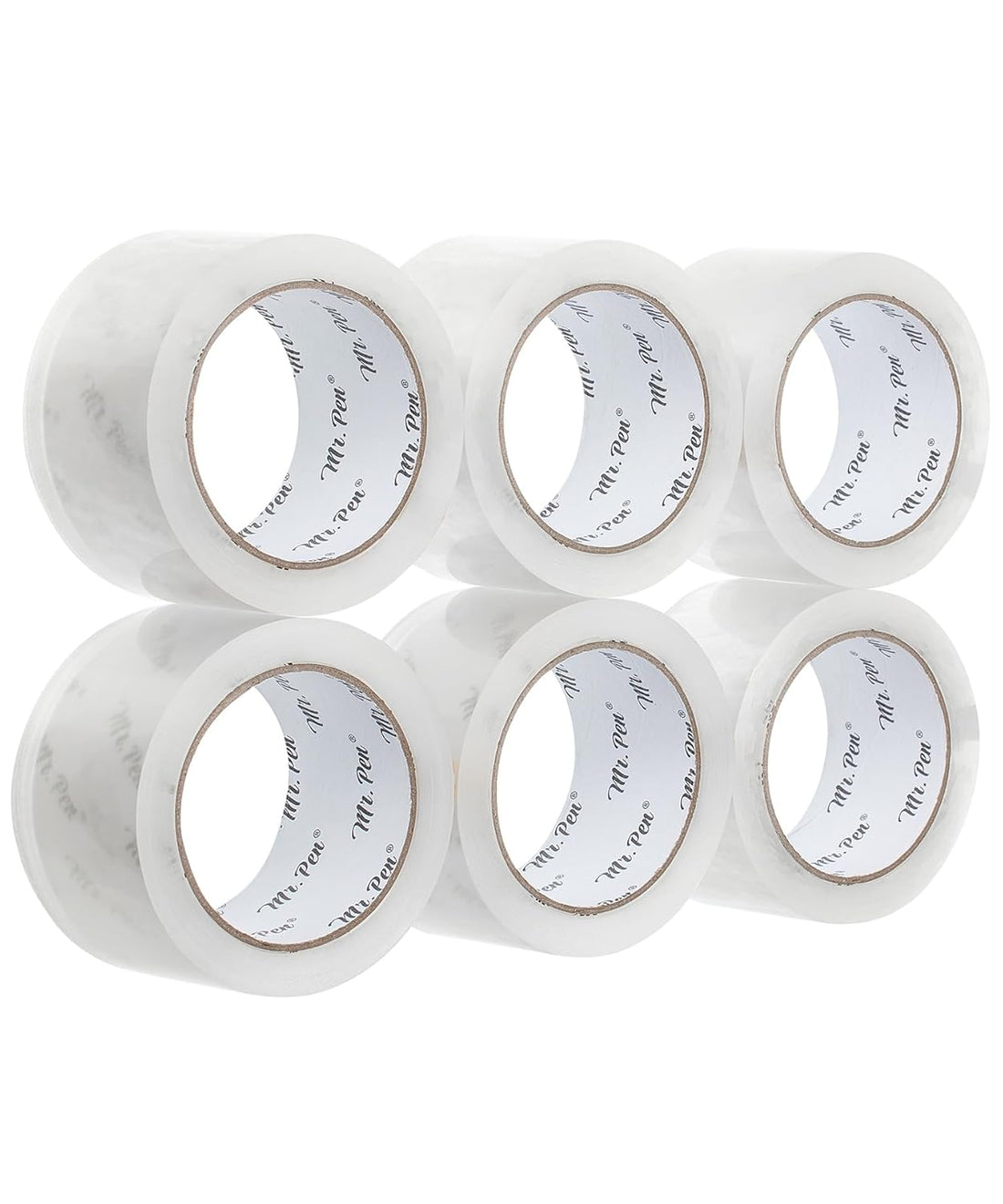 Mr. Pen- Packing Tape, 6 Pack, 2.7mil, 2' Wide, 60 Yards, Clear
