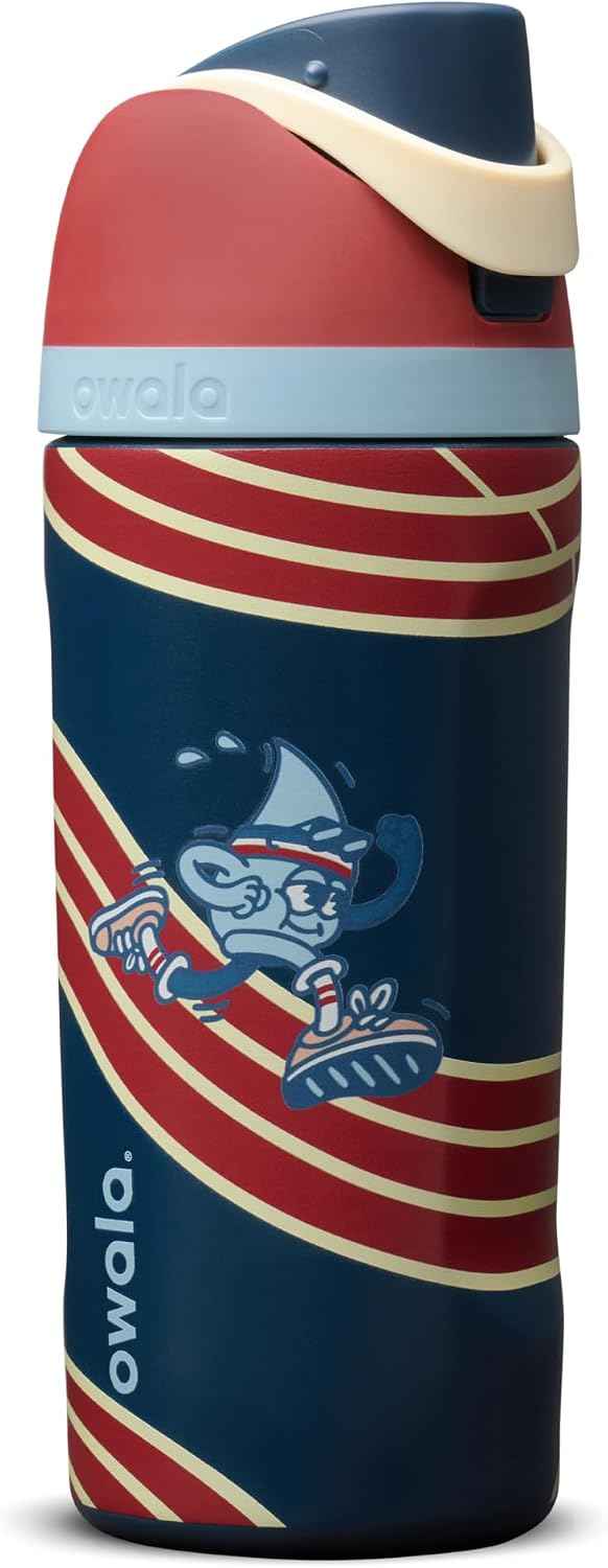 Owala FreeSip Kids Stainless Steel Water Bottle 16 oz Ready, Set, Sip