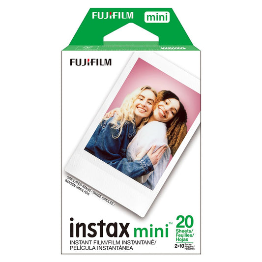 Fujifilm INSTAX Mini Instant Film 2 Pack = 20 Sheets (White) for Fujifilm Mini 8 & Mini 9 Cameras, Model:4332059078 - PCTechSupply.com