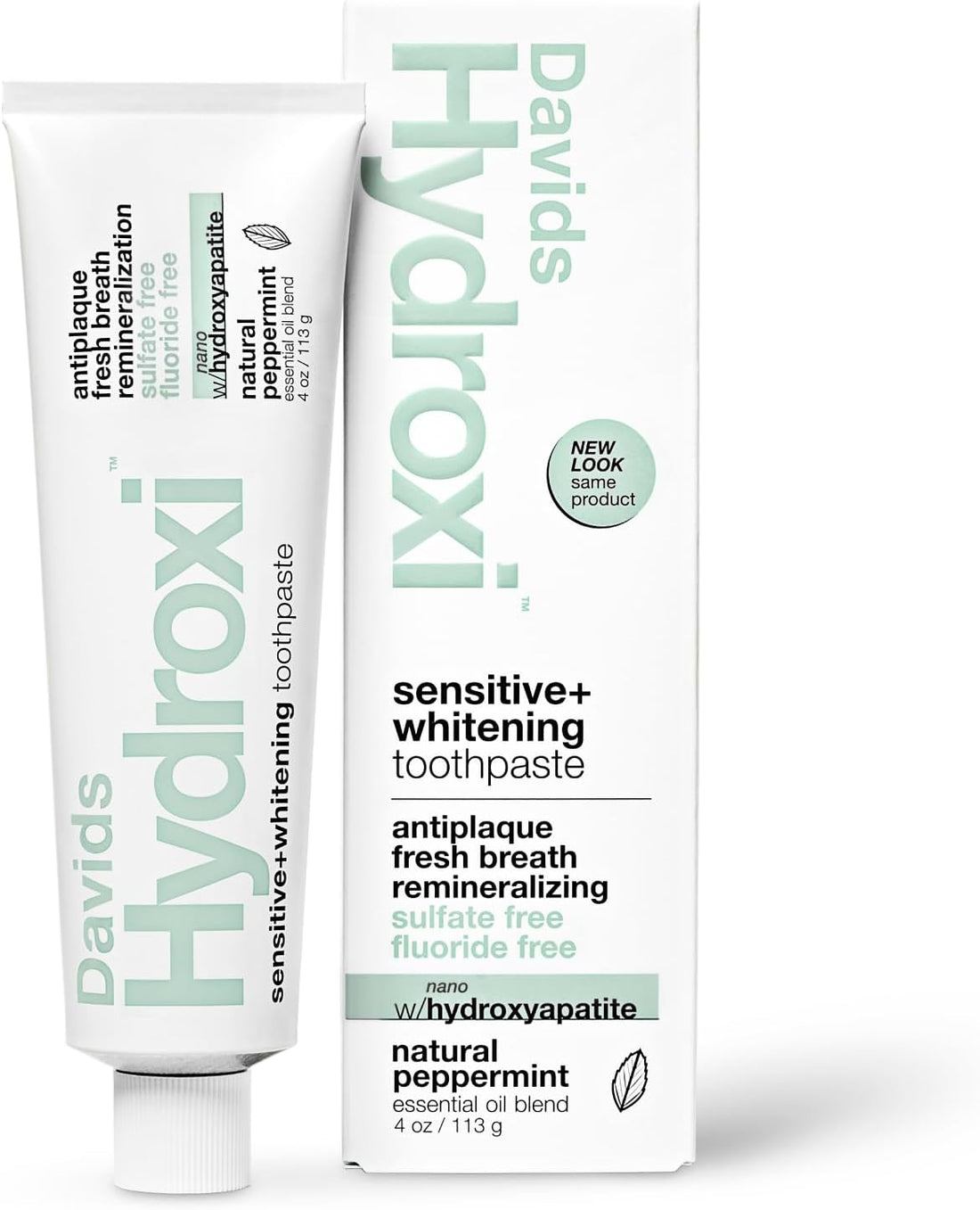 Davids Nano Hydroxyapatite Toothpaste Sensitive + Whitening Peppermint 4oz
