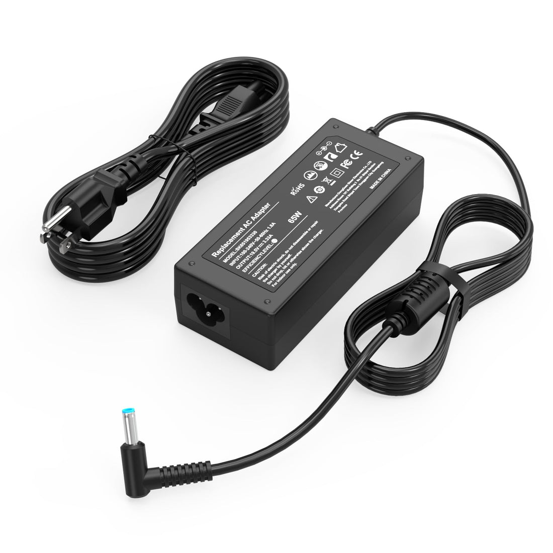 65W 45W Laptop Charger for HP Model 15: 15-dy, 15-dq, 15-da, 15-db, 15-dw, 15-f, 15-ef, 15-ab, 15-ac, 15-af, 15-an, 15-au, 15-aw, 15-ay, 15-ba, 15-bn, 15-bk, 15-br, 15-bs, 15-bw Series Power Supply - PCTechSupply.com