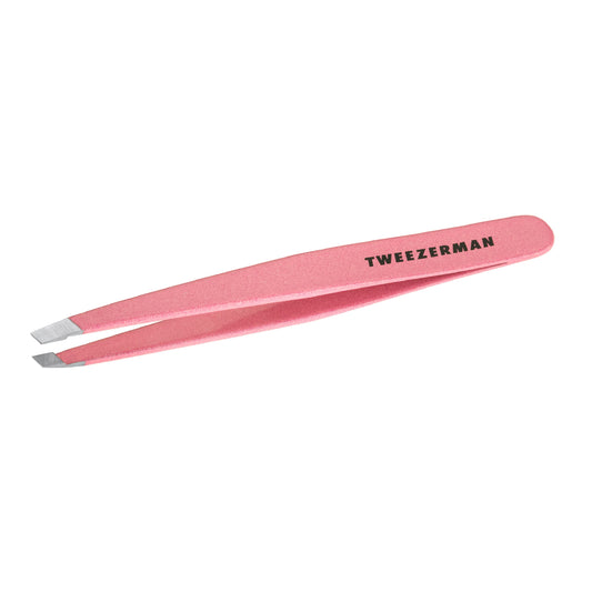 Tweezerman Exclusive Dusty Rose Slant Tweezer - Hair Removal Tweezers, Stainless Steel Beauty by Tweezerman
