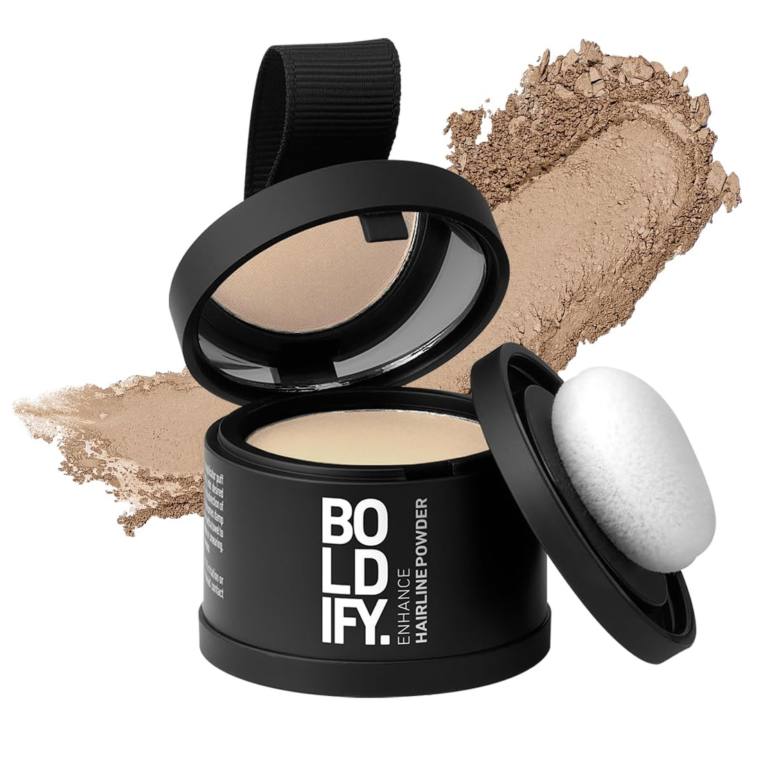 BOLDIFY Hairline Powder - Root Touch Up & Hair Loss Cover Up, Instant Gray Coverage 48-Hour Stain-Proof Hair Color Powder