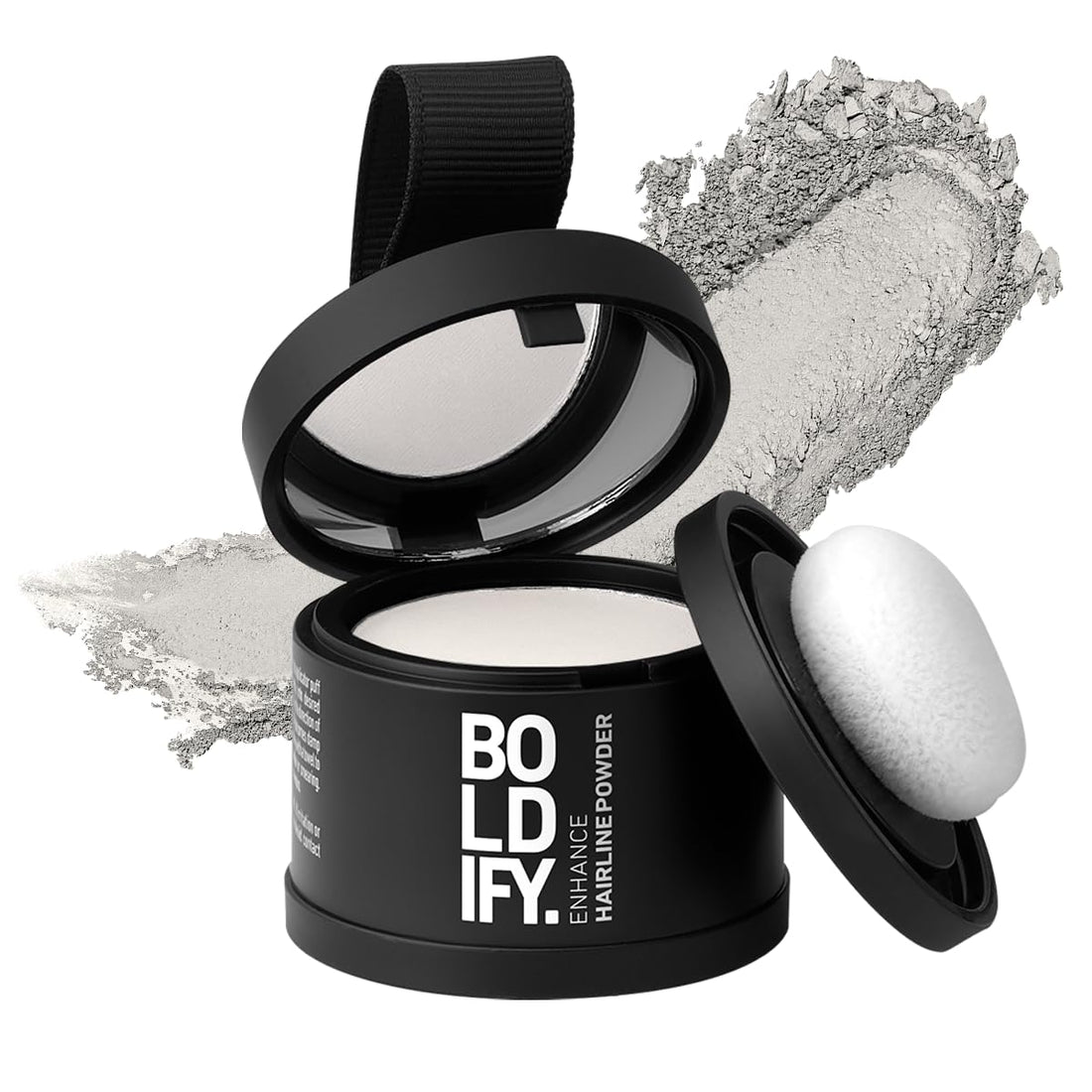 BOLDIFY Hairline Powder - Root Touch Up & Hair Loss Cover Up, Instant Gray Coverage 48-Hour Stain-Proof Hair Color Powder