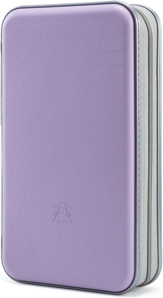 alavisxf xx CD Case, 96 Capacity Hard Plastic Organizer Wallet for Car