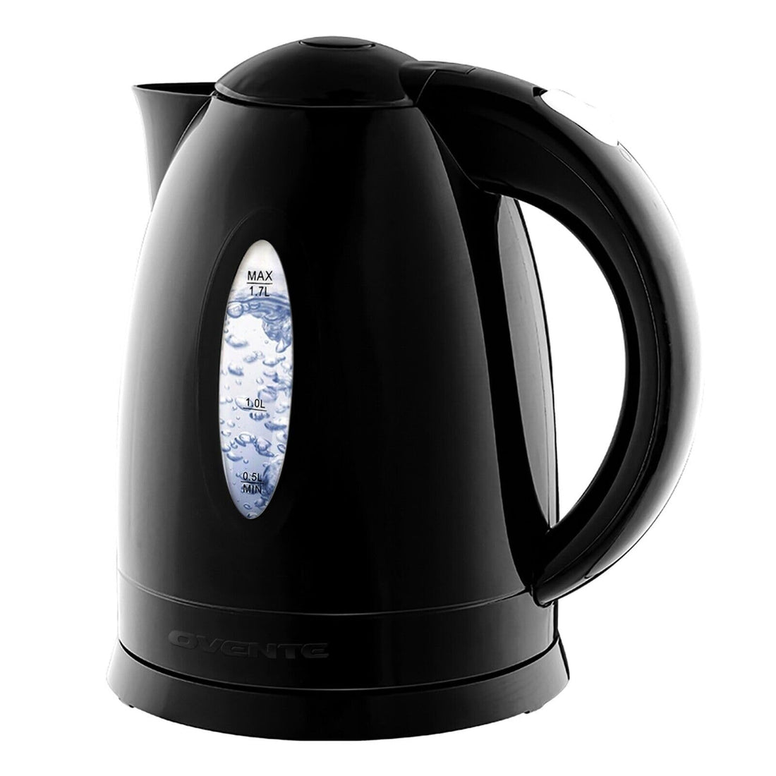 OVENTE Electric Kettle, Hot Water, Heater 1.7 Liter - BPA Free Fast Boiling Cordless Water Warmer - Auto Shut Off Instant Water Boiler for Coffee & Tea Pot, Regular, Black KP72B - PCTechSupply.com