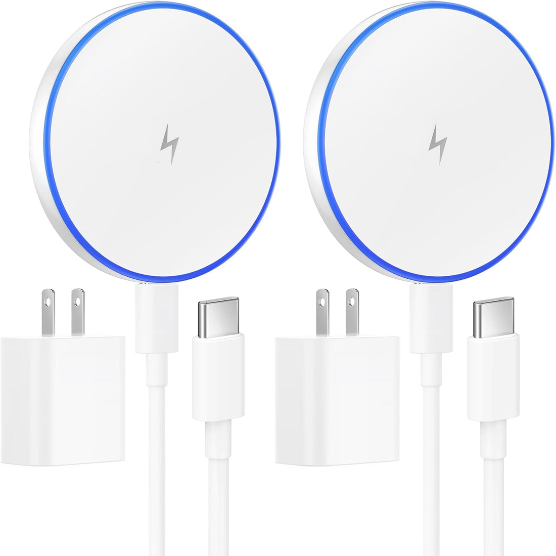 MagSafe Charger 2 Pack 15W Magnetic Wireless Charger Fast Charging Pad