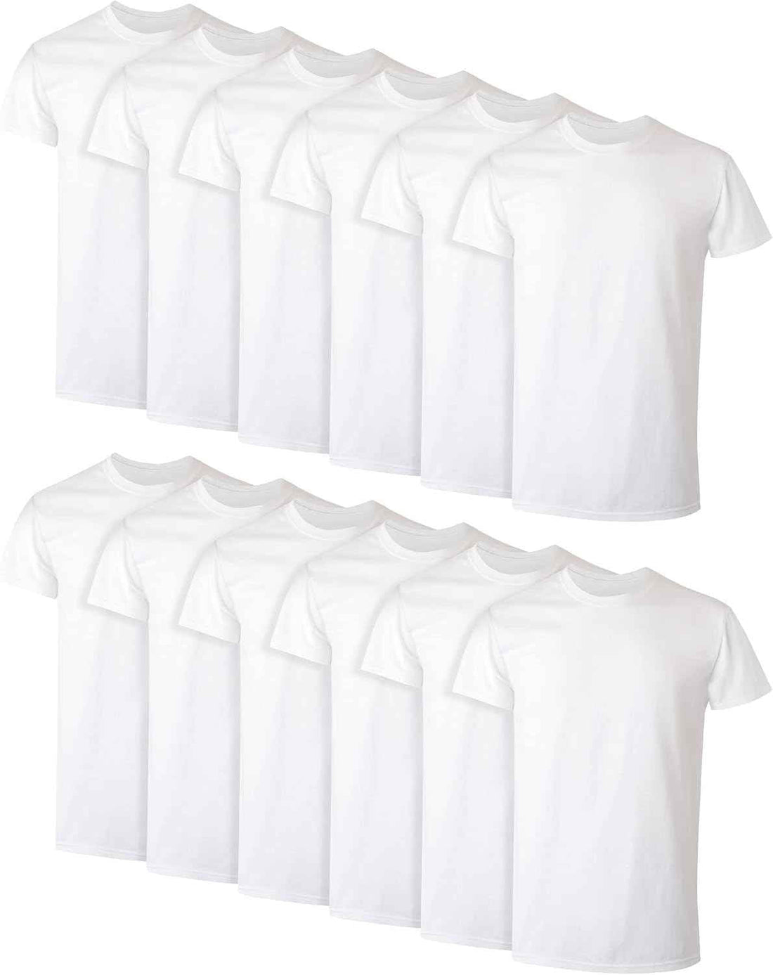 Hanes Men's Undershirt Packs, Stay-Tucked Soft Cotton Undershirts, Best Undershirts for Men, White/Black/Asstd Multipacks